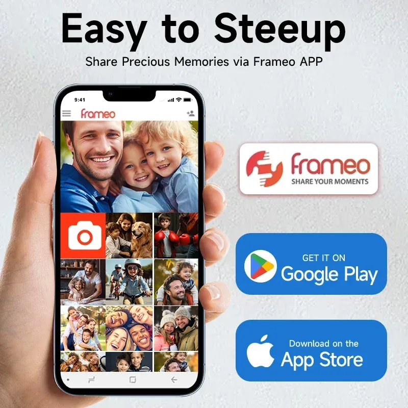 ⁦מסגרת תמונות דיגיטלית WiFi 10 אינץ' וזיכרון 32GB⁩ – תמונה ⁦5⁩