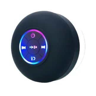 רמקול בלוטות' נייד עמיד במים עם LED וכוס יניקה חזקה