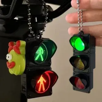 מחזיק מפתחות רמזור LED עם אורות צבעוניות - גאדג'ט ייחודי