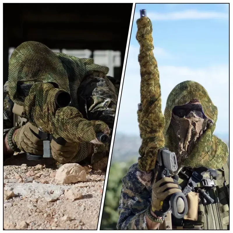 ⁦צעיף הסוואה טקטי רב שימוש לפנים, ראש וציוד שטח⁩ – תמונה ⁦2⁩