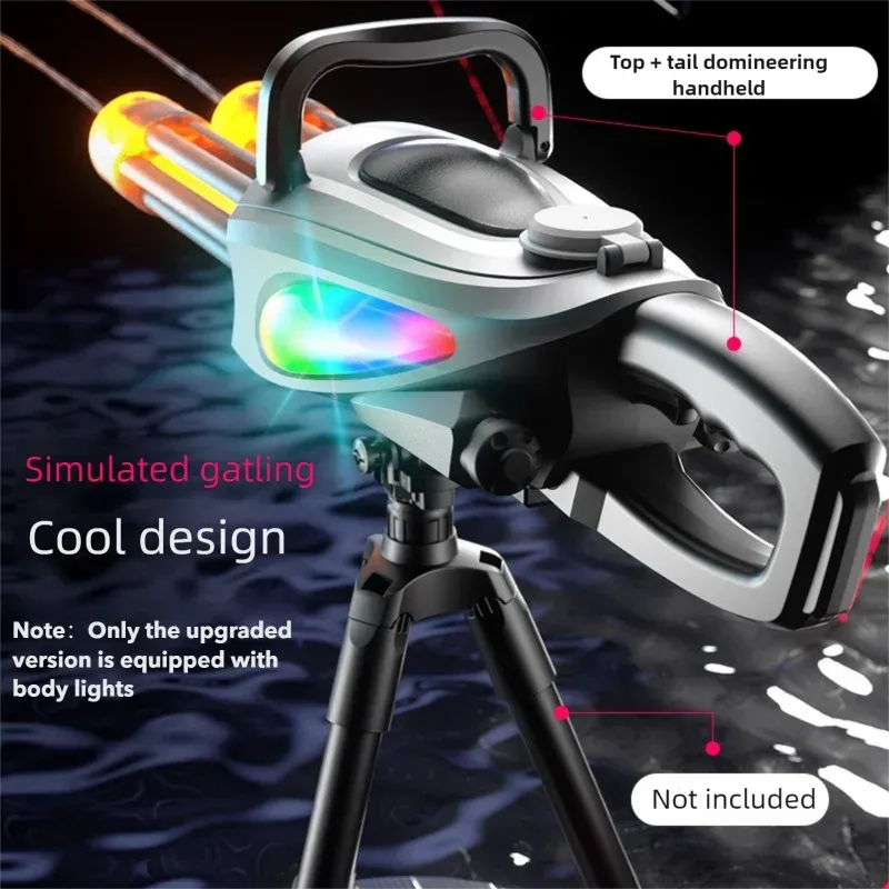 ⁦רובה מים מאשין גן עם קנים מסתובבים ונורות LED⁩ – תמונה ⁦6⁩