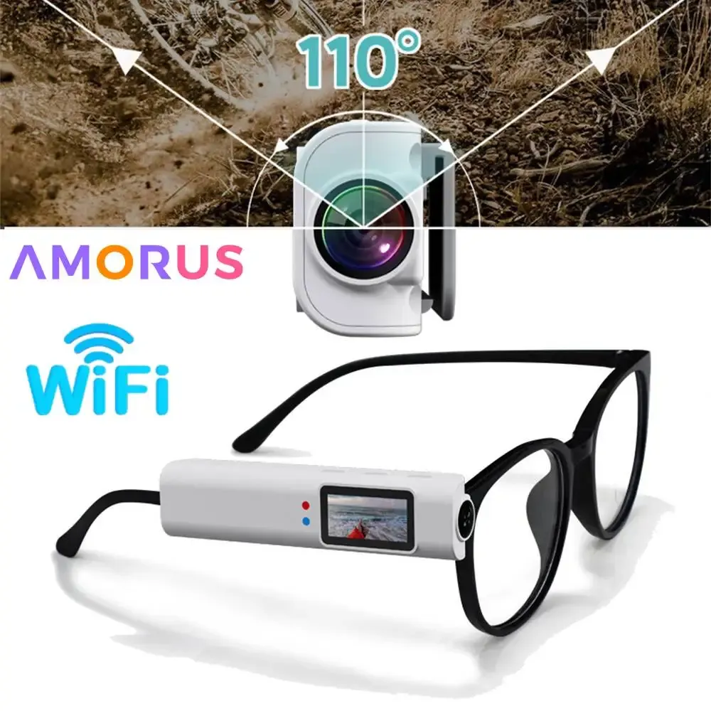 ⁦משקפי מצלמה חכמים עם WiFi, תצוגת IPS וכרטיס 32GB⁩ – תמונה ⁦7⁩