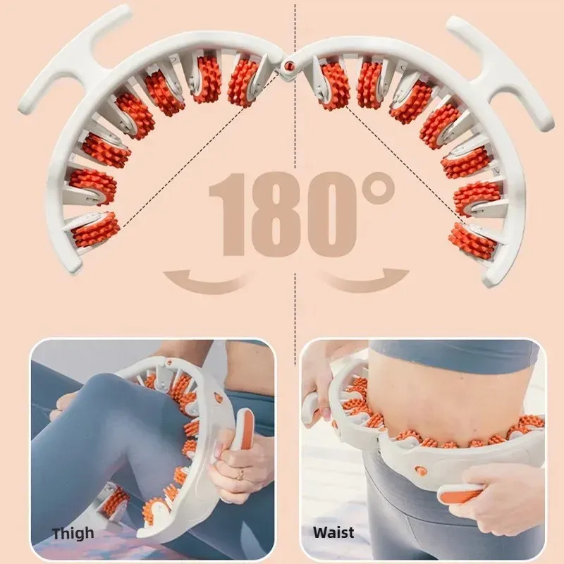 ⁦רולר עיסוי גלגלים 14 ראשים – עיסוי 360° לכל הגוף⁩ – תמונה ⁦5⁩