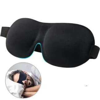 מסכת שינה 3D עם ספוג זיכרון לחסימת אור מלאה ונסיעות