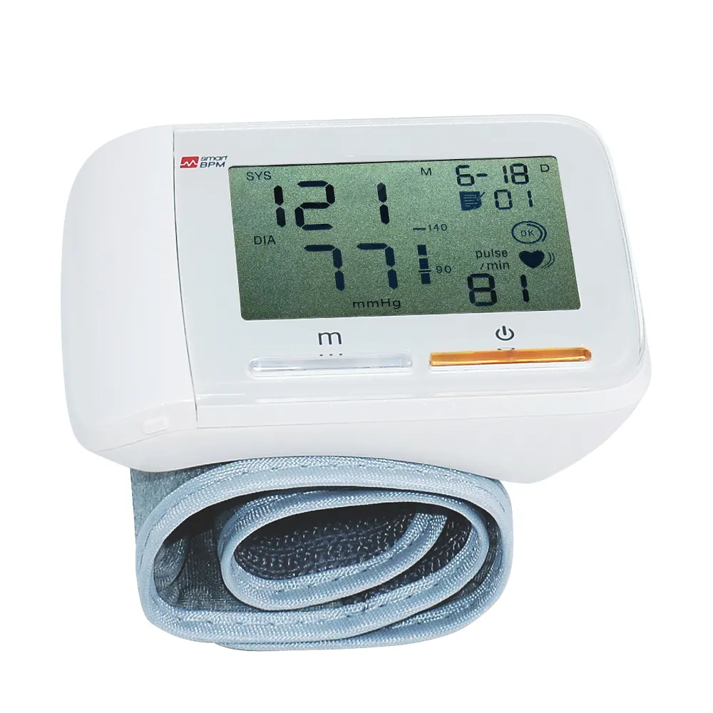 מודד לחץ דם דיגיטלי נייד עם צג LCD וזיכרון