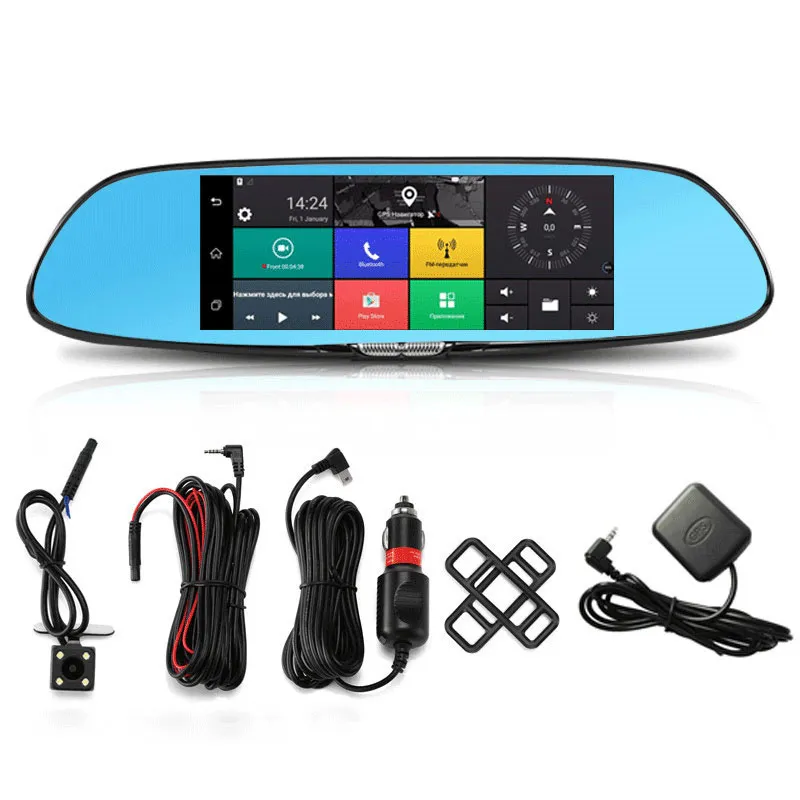⁦מראת רכב חכמה עם מצלמת דרך, GPS ומסך מגע 7 אינץ'⁩ – תמונה ⁦5⁩