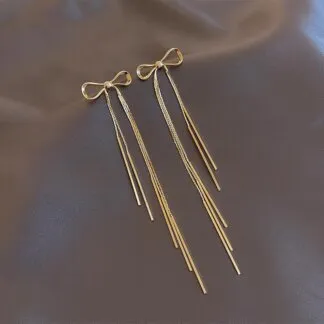 עגילי סרט שיער אלגנטיים לנשים עם עיצוב מתוחכם
