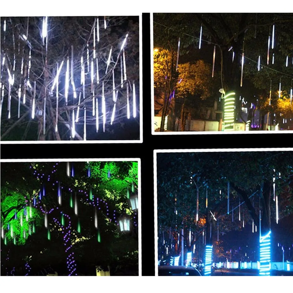 ⁦נורות קישוט זרם מים LED לחצר ולגינה – 8 יחידות⁩ – תמונה ⁦3⁩