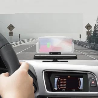 מחזיק טלפון לרכב מגנטי עם צג GPS והטענה אלחוטית