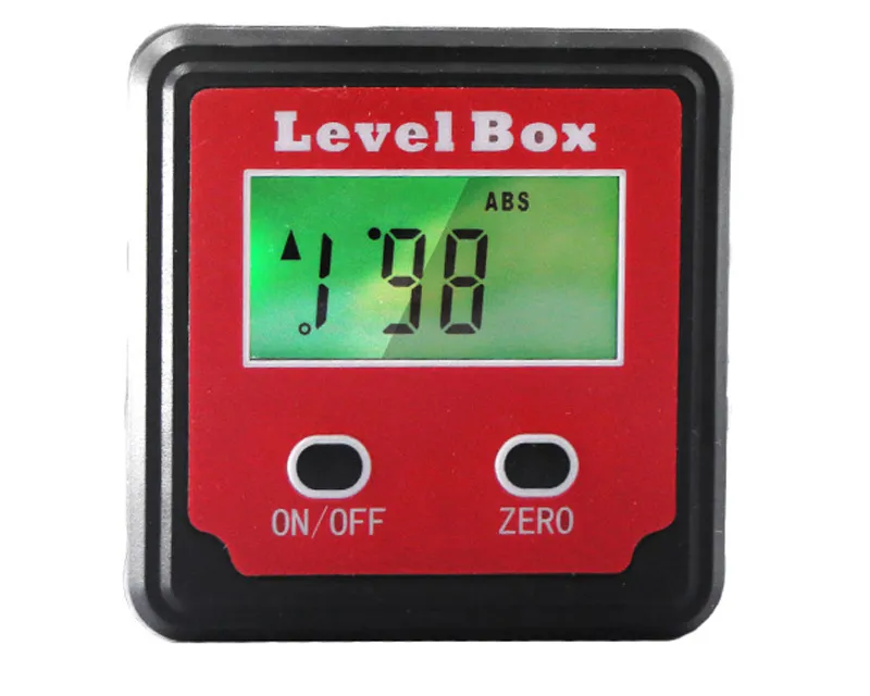 מד זווית דיגיטלי מגנטי למסורים עם צג LCD לדיוק מושלם
