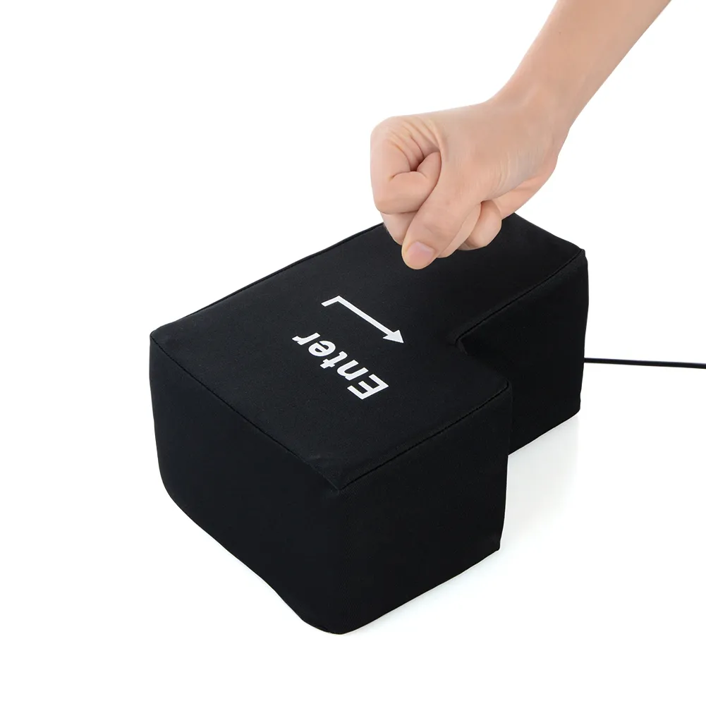 ⁦כרית כפתור Enter ענק עם חיבור USB למחשב ולפטופ⁩ – תמונה ⁦3⁩
