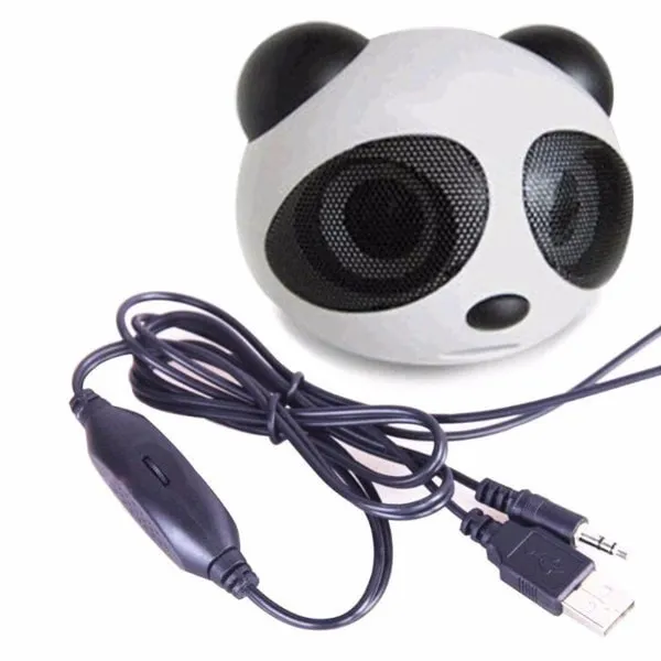 רמקול פנדה לילדים עם חיבור USB ו-AUX – מתנה מקורית – תמונה 5