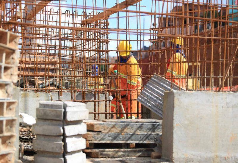 worker in civil construction work