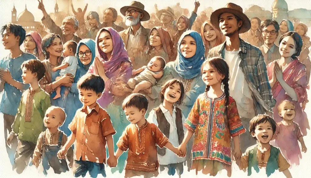 5 ultimative Gründe, weshalb es zentral ist, die eigene Einzigartigkeit zu leben 7 Gruppe von einzigartigen Kindern und Erwachsenen