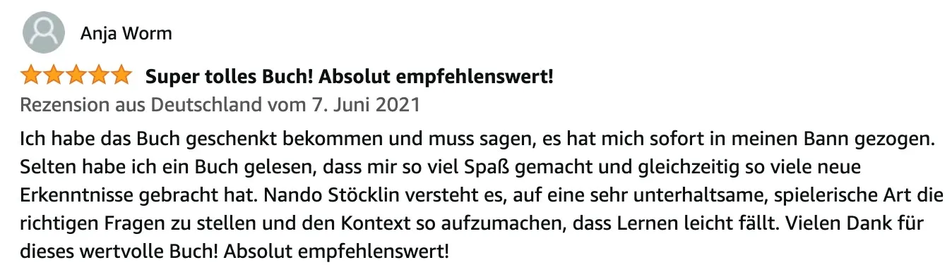 Buch 'Spiel dein Leben - über die Leichtigkeit des Lebens' 16 Buchrezension von Spiel dein Leben von Anja Worm