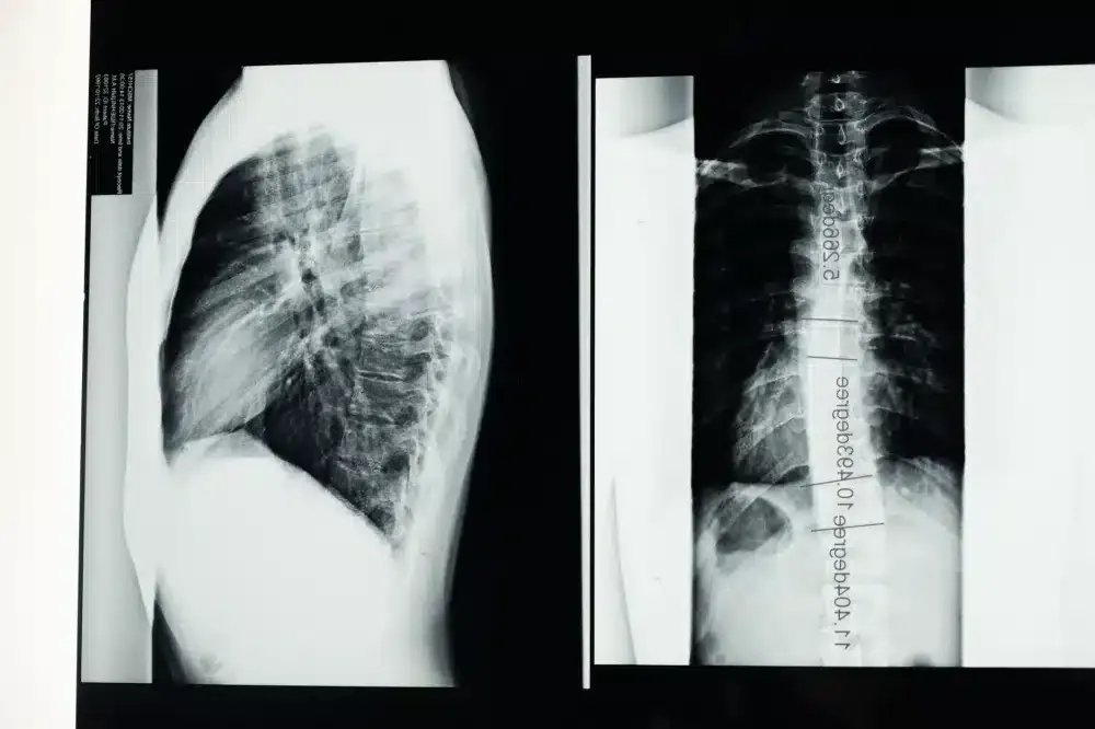 Physical Therapy for the Spine in Grand Prairie, TX | Non-Surgical Care 2 Anatomical spine model showing lumbar vertebrae and nerve roots relevant to back pain