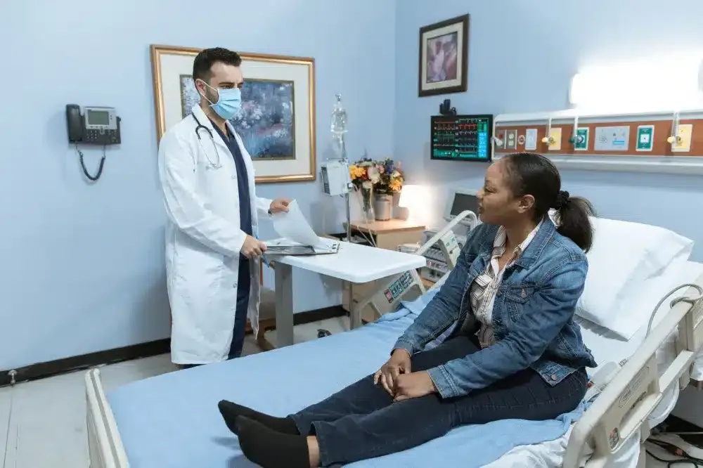 Radiofrequency Ablation in Grand Prairie, TX | Non-Surgical Relief 3 Patient resting comfortably in outpatient recovery area after a minimally invasive spine procedure