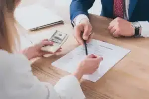 signing a lone application