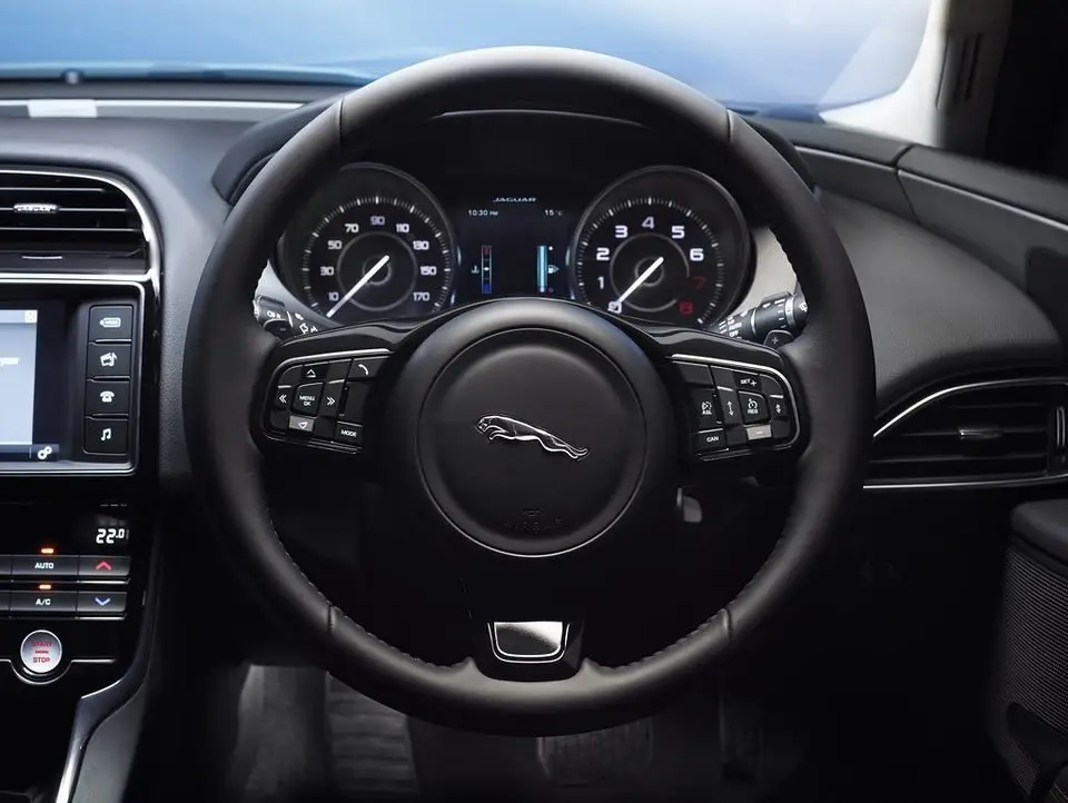 Steering wheel with the driver airbag, which may not deploy when the SRS light is on
