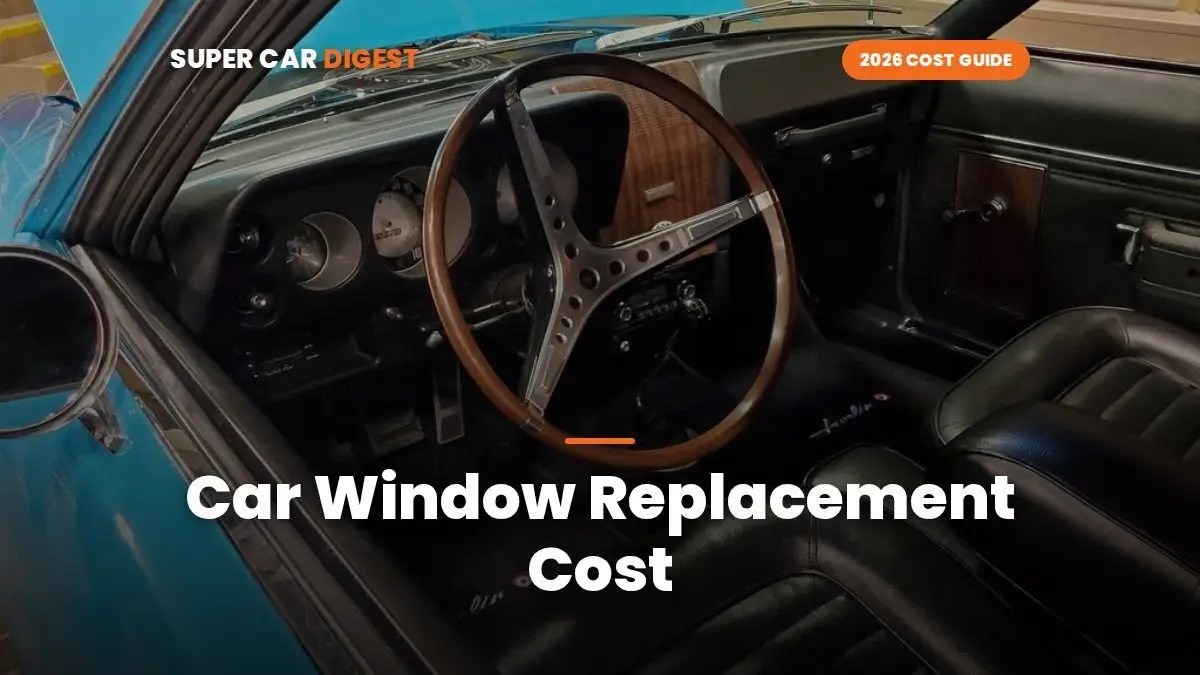 Car Window Replacement Cost in 2026: Side, Rear & More