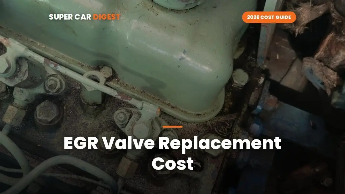 EGR Valve Replacement Cost in 2026: Gas, Diesel, Cleaning