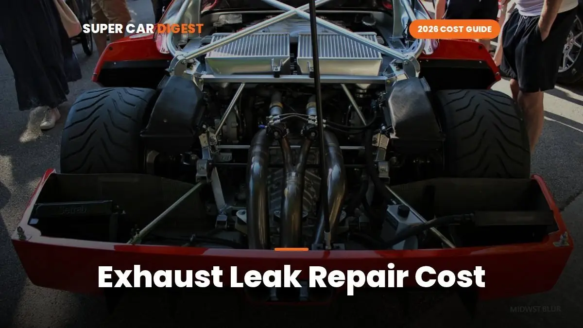 Exhaust Leak Repair Cost in 2026: Gasket, Flex Pipe, Muffler