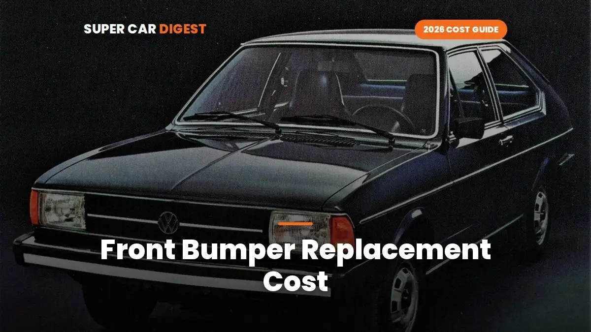 Front Bumper Replacement Cost in 2026: Cover, Paint, Sensors