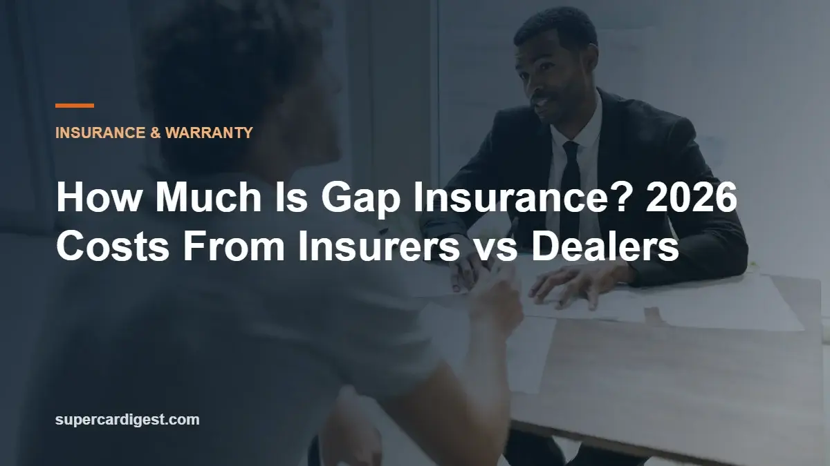 How Much Is Gap Insurance? 2026 Costs From Insurers vs Dealers