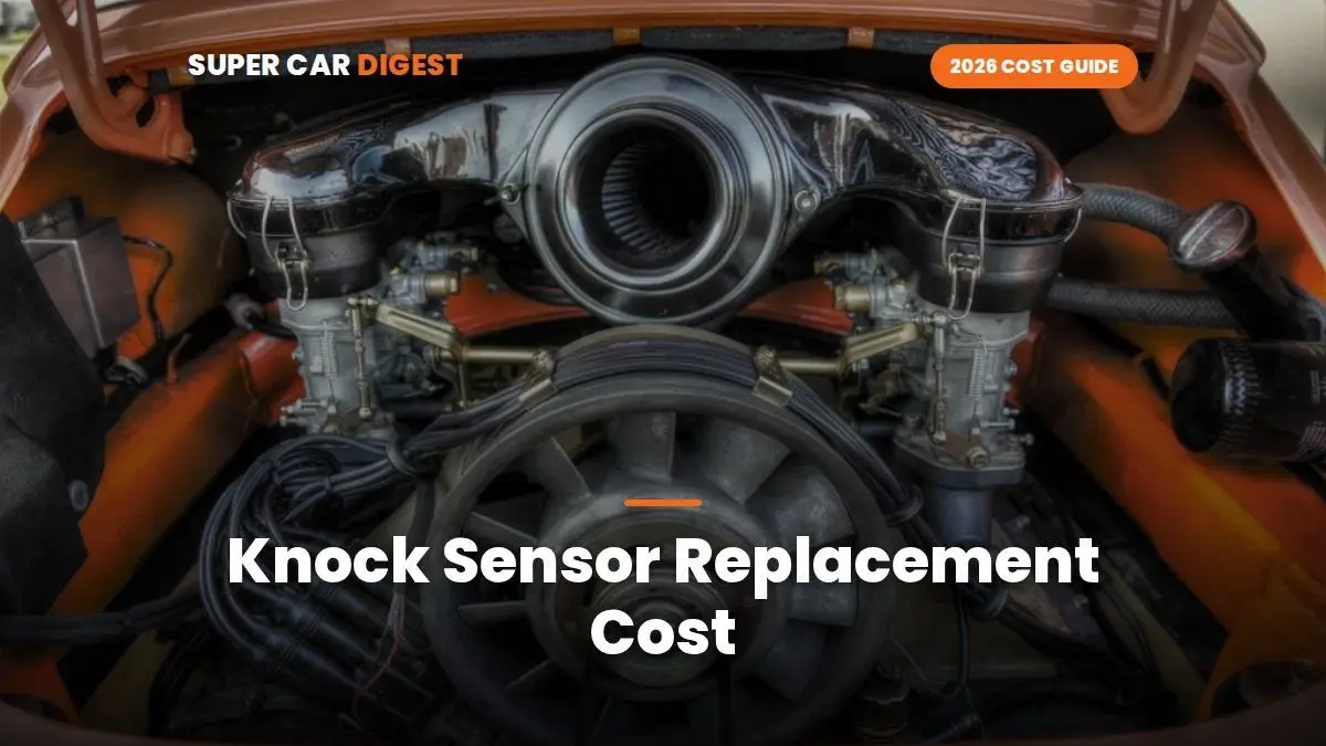 Knock Sensor Replacement Cost in 2026: Parts and Labor