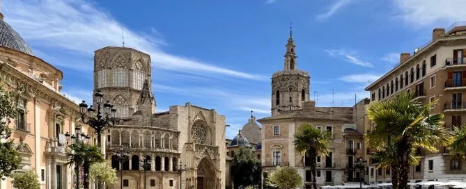 The old town of Valencia Spain