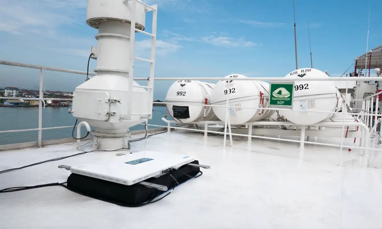 Peran PT. Tayoh Sarana Sukses sebagai Tim Teknis dan Penyedia Satelit Phased Array/VSAT serta Forrich sebagai Partnership dalam Mendukung Konektivitas Maritim Indonesia