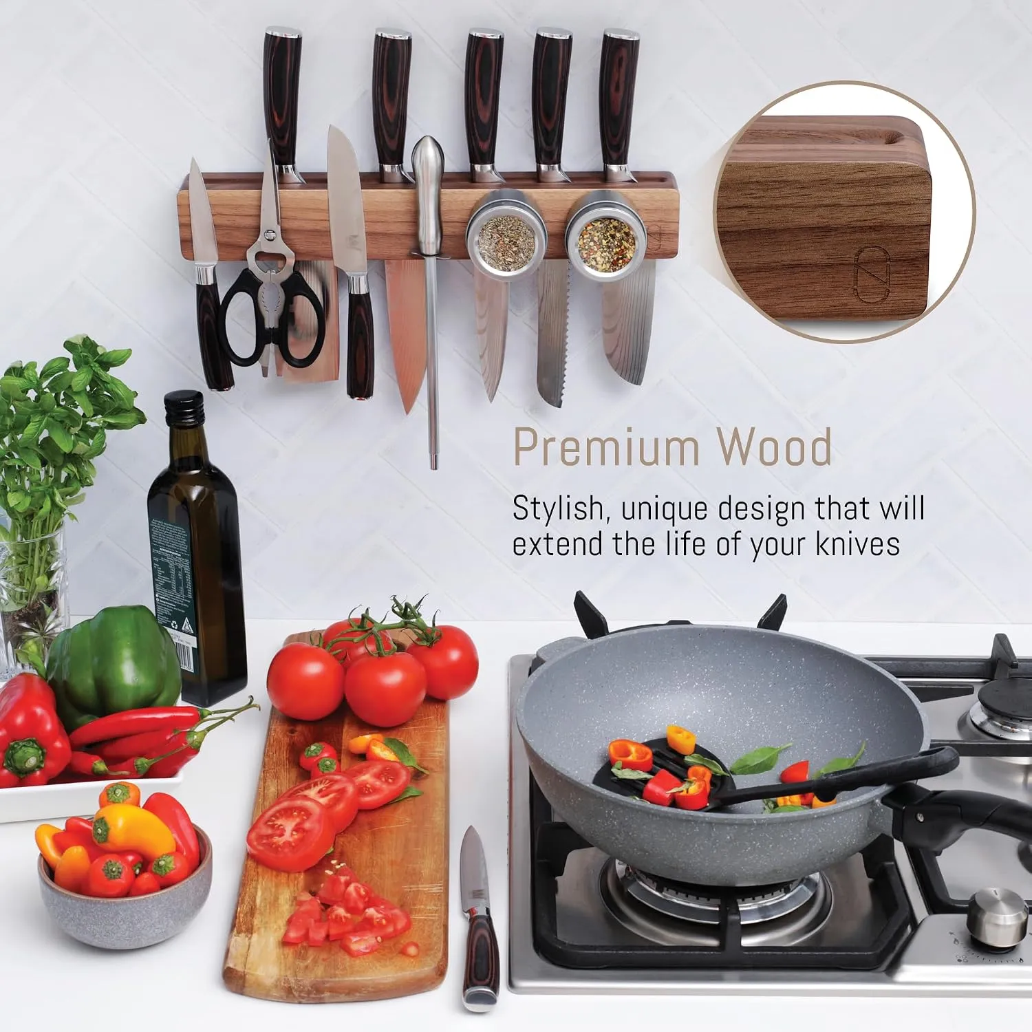 Global Wall Magnetic Bar, Stainless Steel