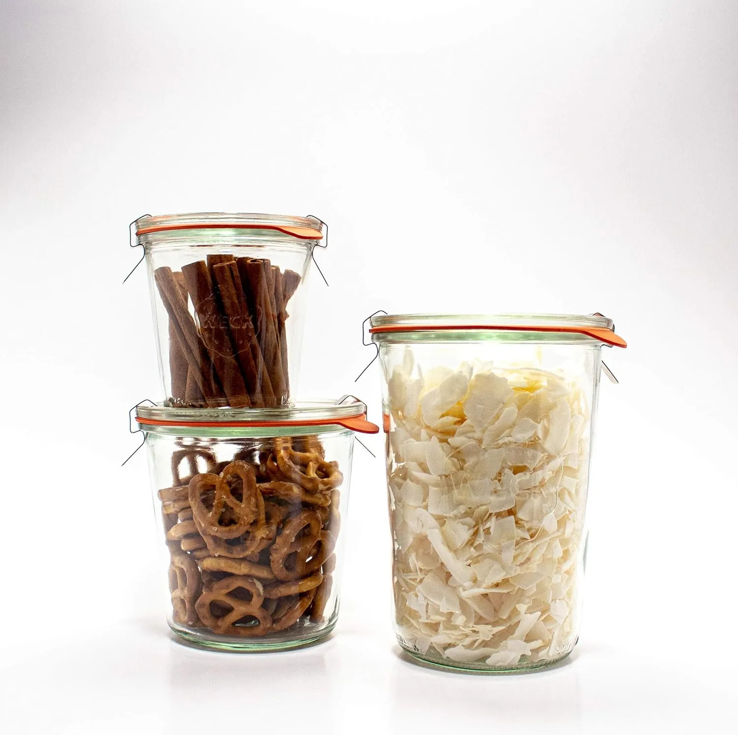 Weck 742 Mold Jar - .5 Liter, Set of 6 jars