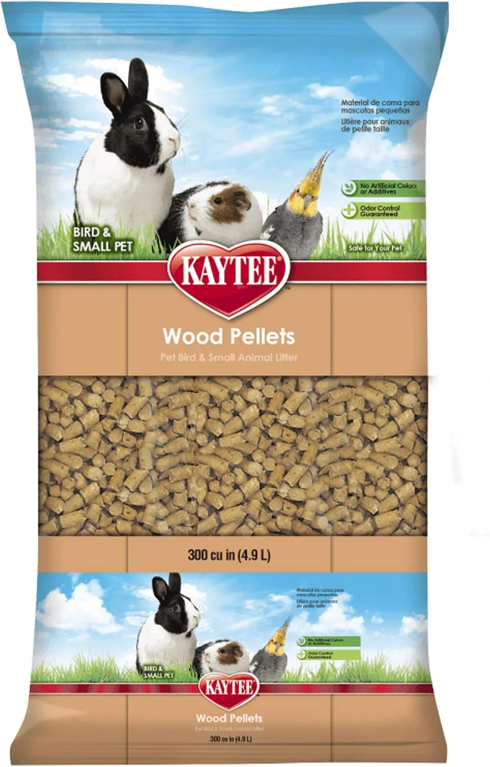 Kaytee Wood Pellets Pet Bird & Small Animal Litter for Ferrets, Guinea Pigs, Rats, Chinchillas, Hamsters, Gerbils, Rabbits, Mice, Hedgehogs