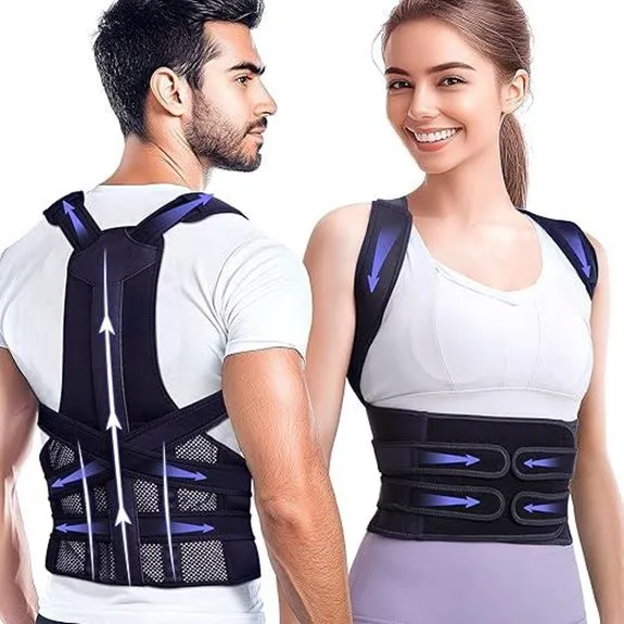 Posture Corrector for Men and Women Adjustable Back Support