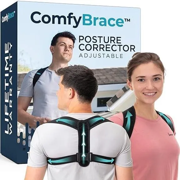 ComfyBrace Posture Corrector: Adjustable Back Support Breathable