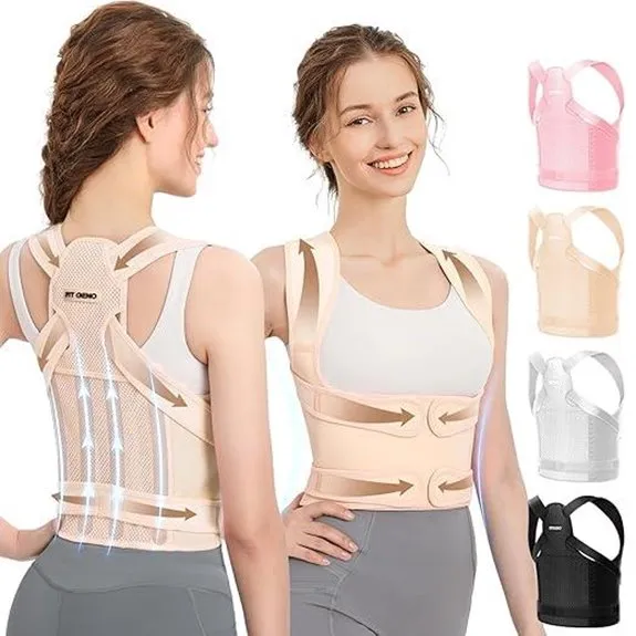 Fit Geno Back Brace: Posture Corrector Adjustable Support