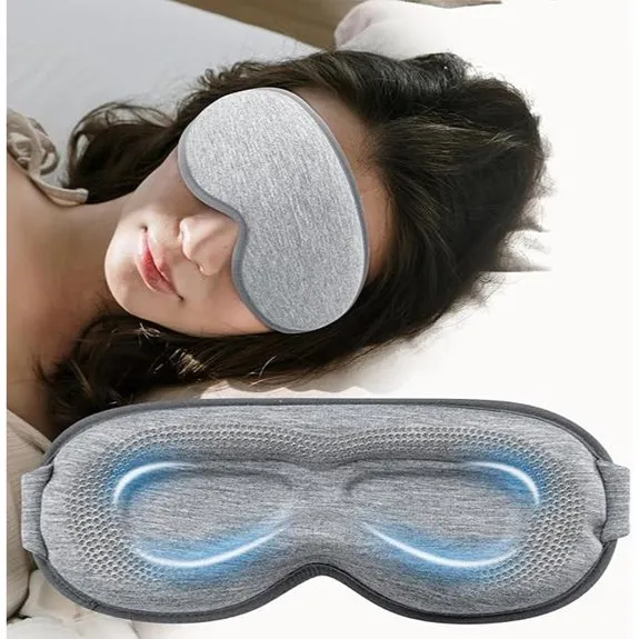 Weighted Eye Mask with Adjustable Strap for Sleep