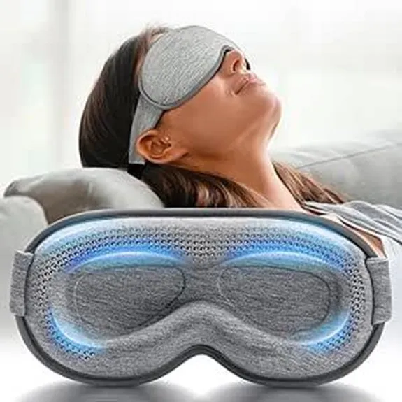Weighted Eye Mask for Sleep - Gray Contoured Foam