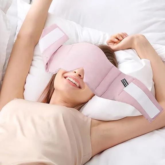 FreshME Weighted Sleep Mask for Women with Nose Pad