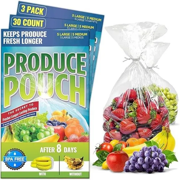 Reusable Produce Bags with Twist-Ties (30-Pack)