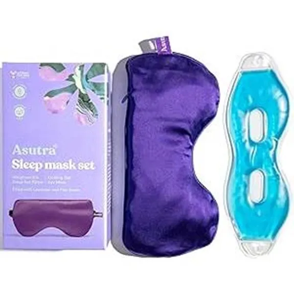 ASUTRA Silk Eye Pillow with Lavender & Gel