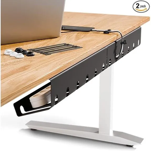 PAMO Under-Desk Cable Management Set with Ties