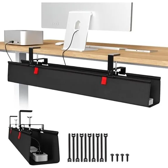 Univivi Under-Desk Cable Management Tray (36)
