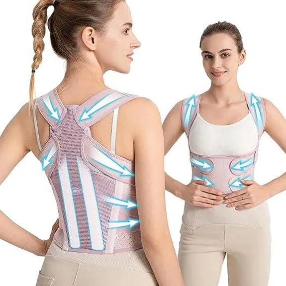 Posture Corrector for Women: 2-in-1 Back Support brace