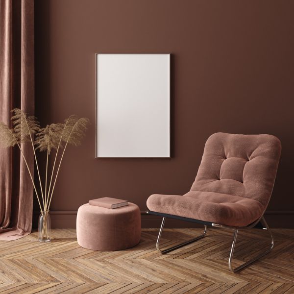 Dark brown color home wall painting