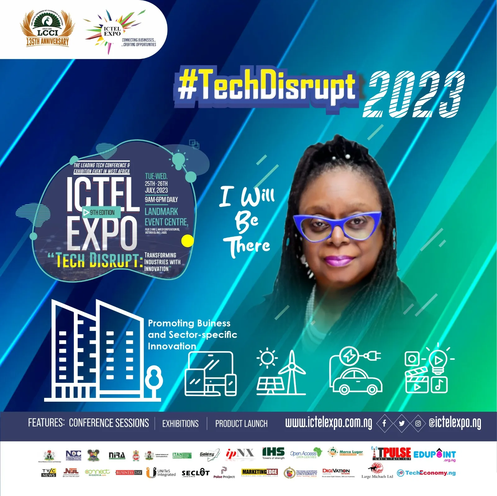 ICTEL EXPO Flyer with Toki