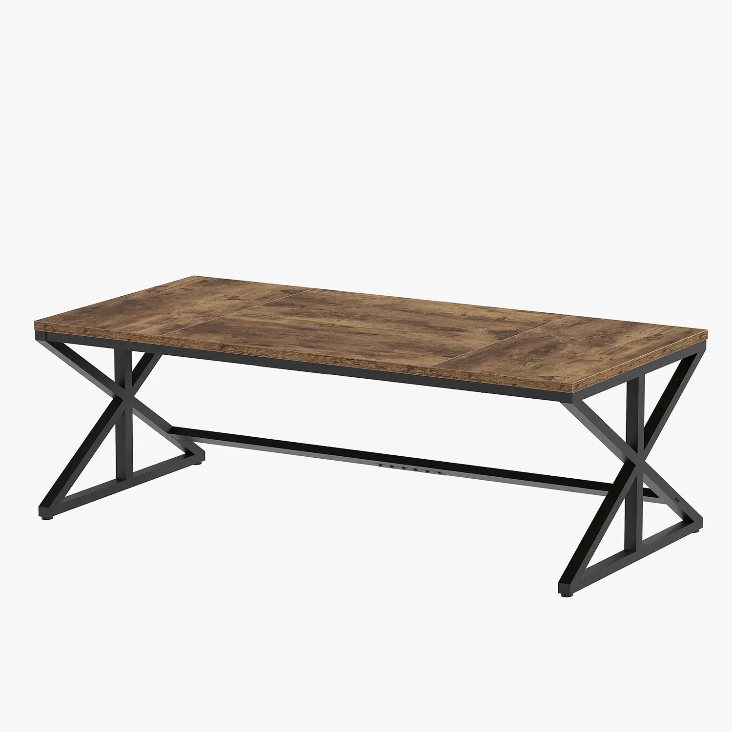 70.86 Inch Computer Desk, Rustic Brown _11