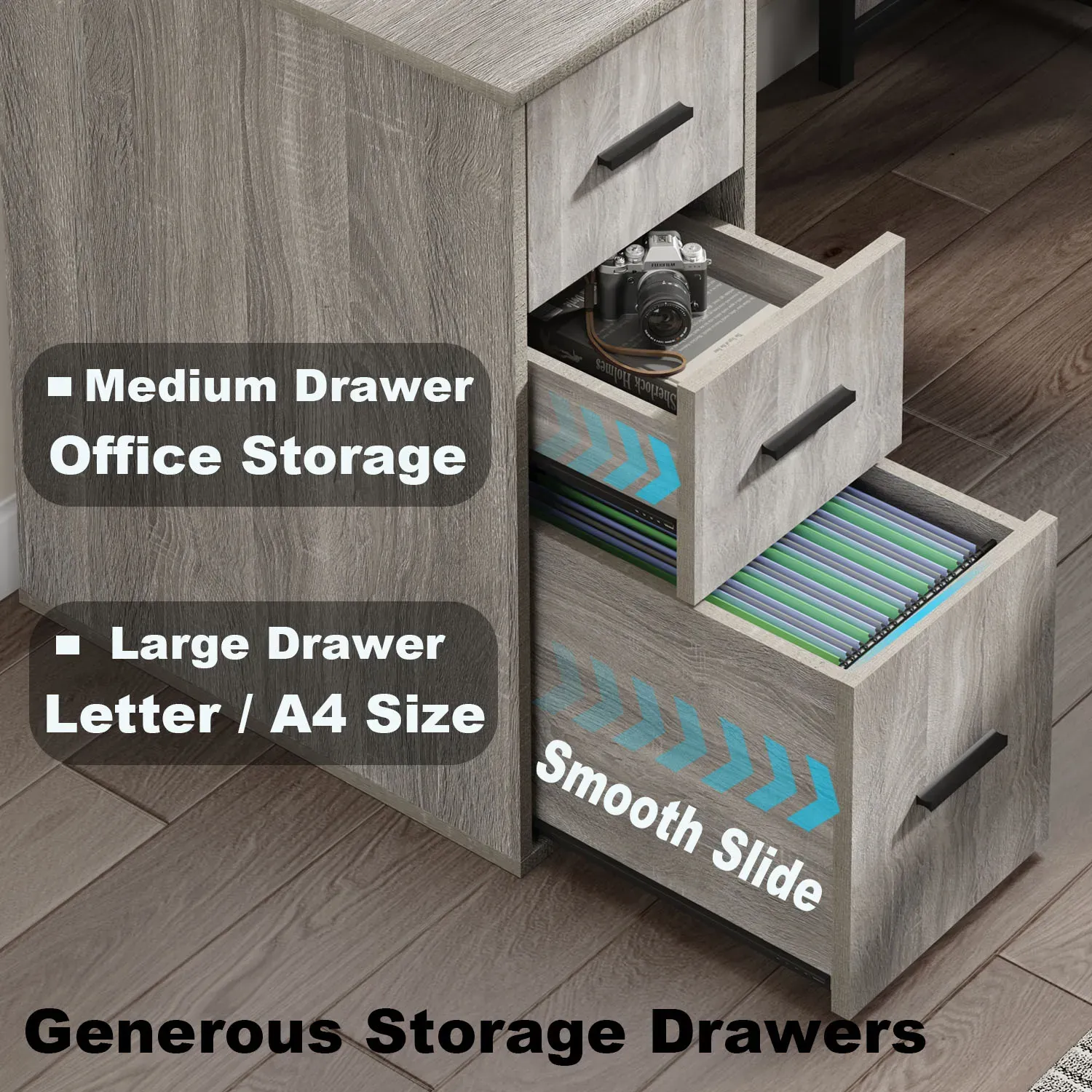 L hugis desk na may mga cabinets ng file, Light grey oak_04