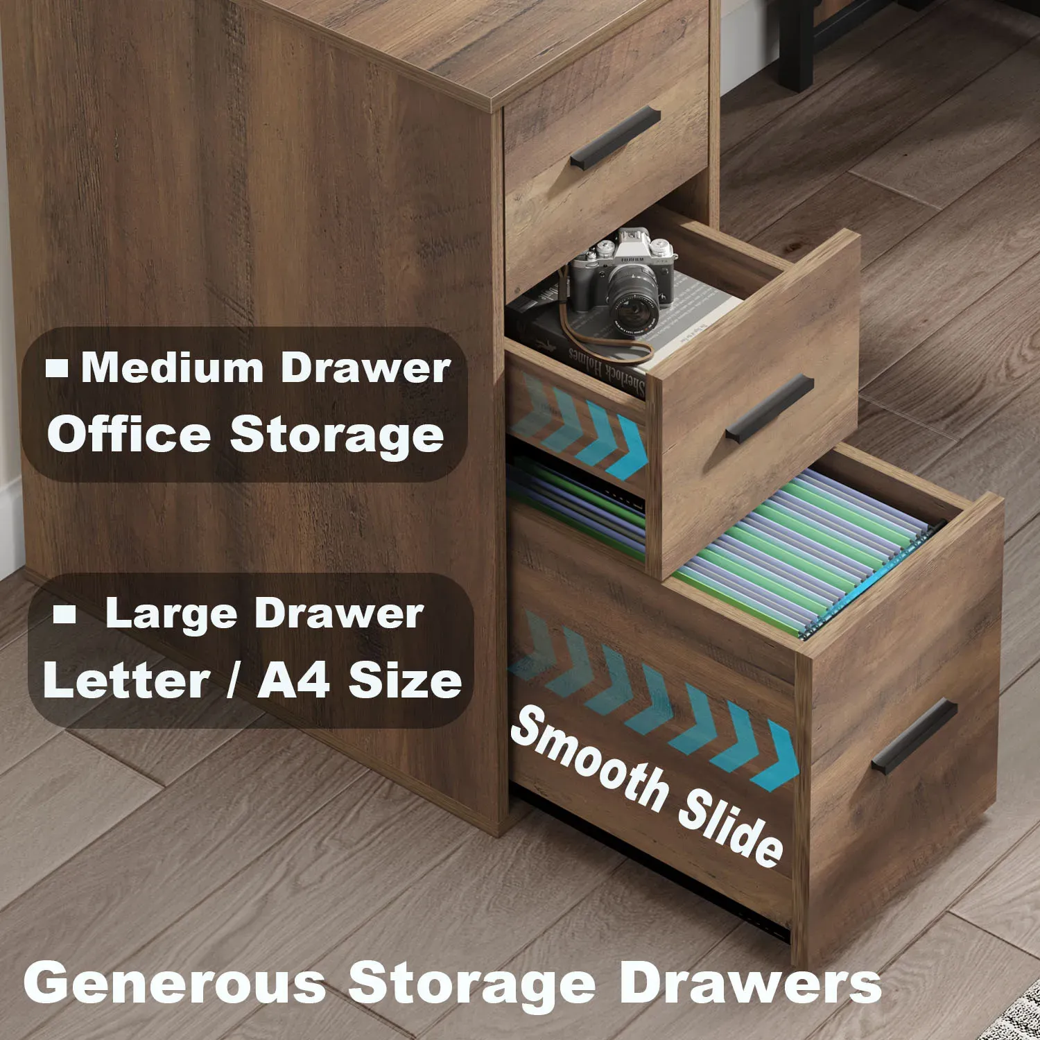 L hugis desk na may mga cabinets ng file, Rustic Oak_04